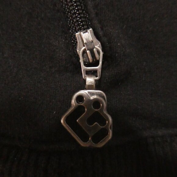 GROGGY | small | Black Sleeveless Zip-Up Sweatshirt Vest | Zip-Up Pockets - Picture 11 of 16